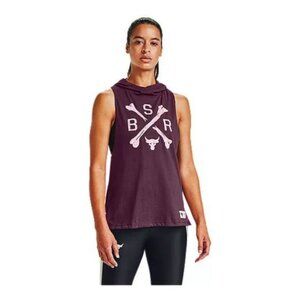 Under Armour Womens Training Project Rock Hooded Tank Sleeveless 1359257-569 NWT